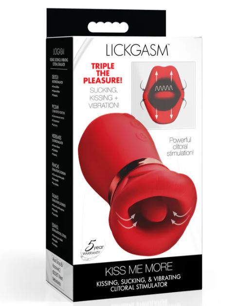 KISS ME MORE KISSING SUCKING & VIBRATING CLITORAL STIMULATOR