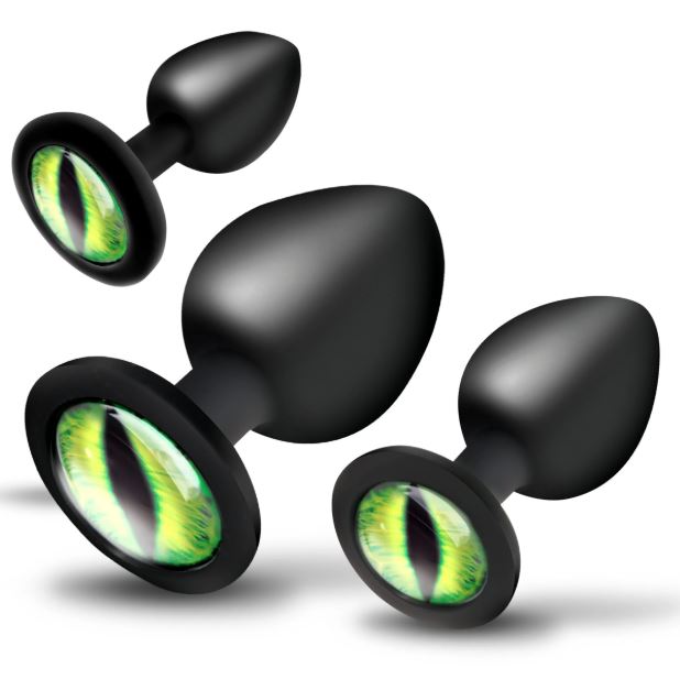 CREATURE COCK CREATURE EYES SILICONE BUTT PLUG SET