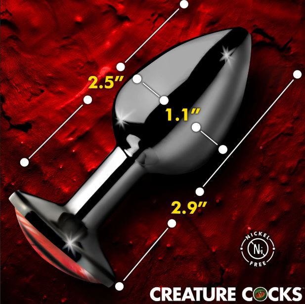 CREATURE COCK SINISTER EYE METAL BUTT PLUG SMALL