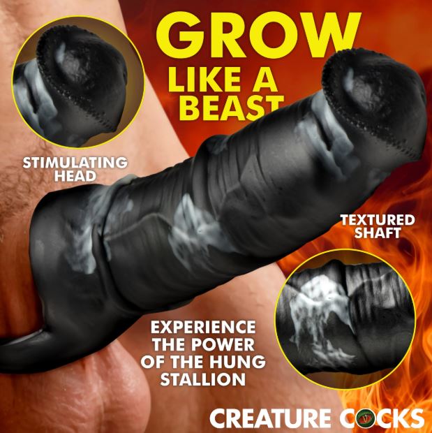 CREATURE COCK STALLION PENIS EXTENSION SILICONE XL
