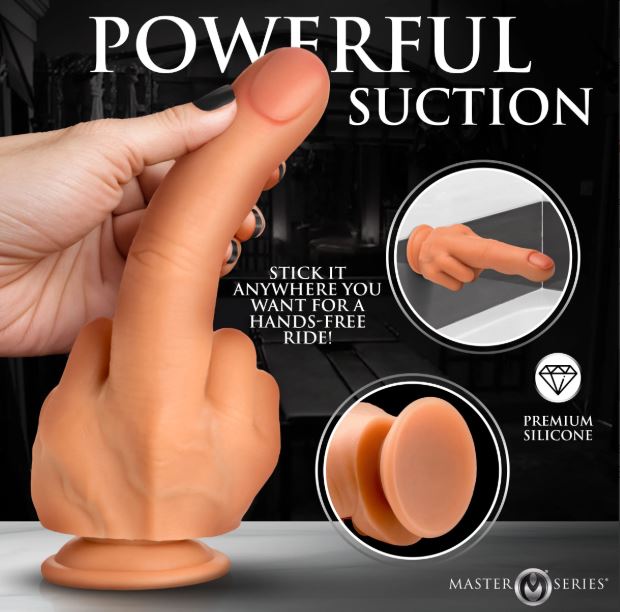 MASTER SERIES THE FINGER SILICONE DILDO