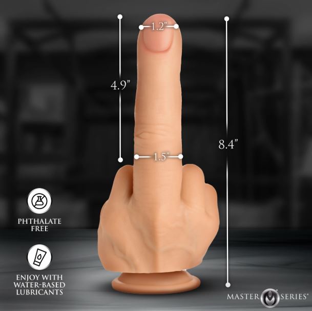 MASTER SERIES THE FINGER SILICONE DILDO
