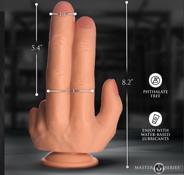 MASTER SERIES THE SHOCKER SILICONE DILDO