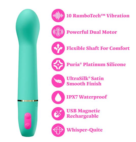 ARIA FLIRTY AF 2.0 VIBE TEAL RECHARGEABLE