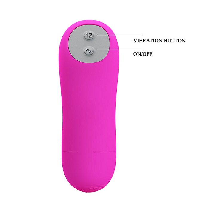 PRETTY LOVE BRADY CLITORAL VIBRATOR SILICONE FUCHSIA
