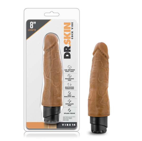 DR SKIN COCK VIBE #14 8 MOCHA "