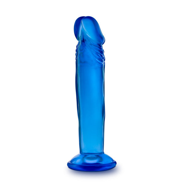 B YOURS SWEET N SMALL 6IN DILDO W/ SUCTION CUP BLUE
