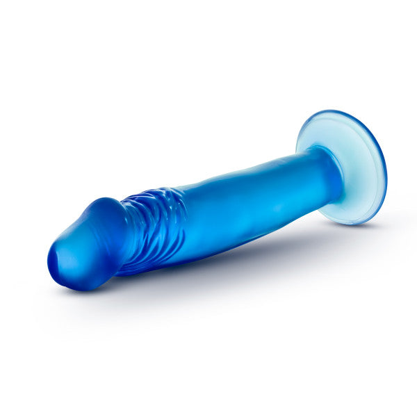 B YOURS SWEET N SMALL 6IN DILDO W/ SUCTION CUP BLUE