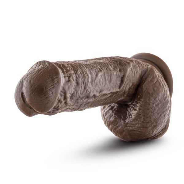 DR SKIN MR D 8.5IN DILDO W/ SUCTION CUP CHOCOLATE