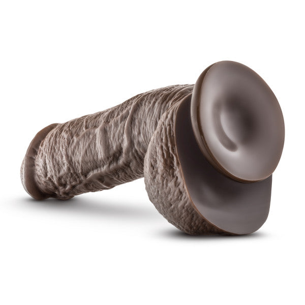 DR SKIN MR D 8.5IN DILDO W/ SUCTION CUP CHOCOLATE