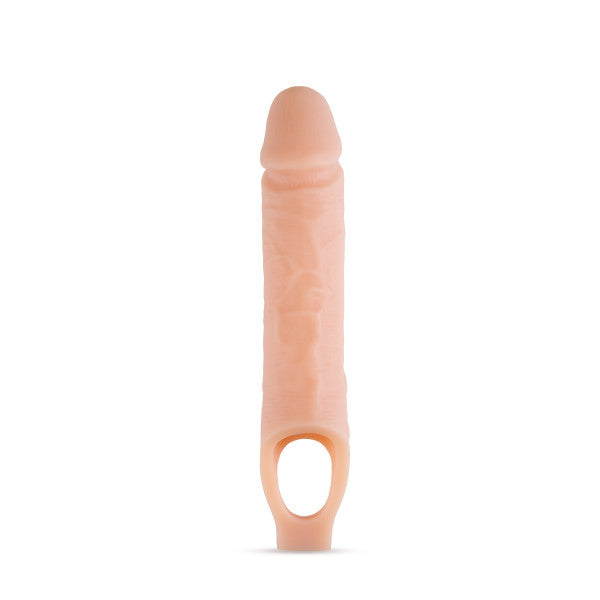 PERFORMANCE PLUS 10IN SILICONE COCK SHEATH PENIS EXTENDER VANILLA