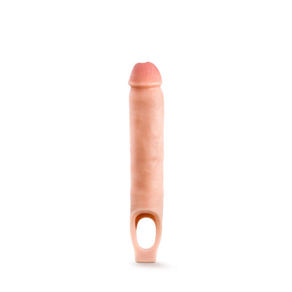 PERFORMANCE PLUS 11.5IN SILICONE COCK SHEATH PENIS EXTENDER VANILLA
