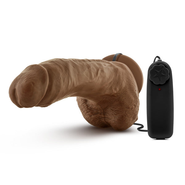 COVERBOY THE BOXER VIBRATING 9 REALISTIC COCK MOCHA "