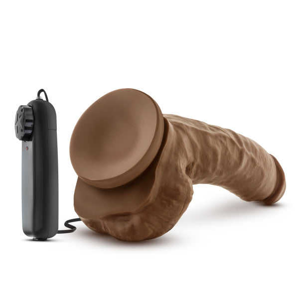 COVERBOY THE BOXER VIBRATING 9 REALISTIC COCK MOCHA "