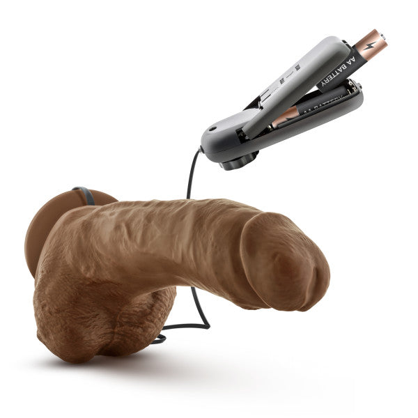 COVERBOY THE BOXER VIBRATING 9 REALISTIC COCK MOCHA "
