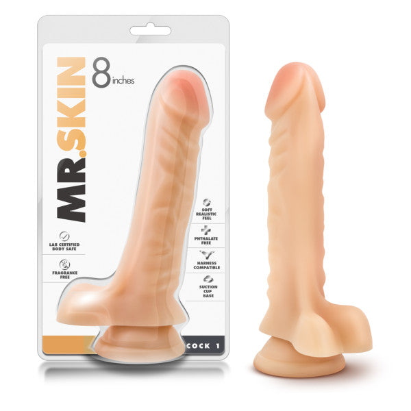 DR SKIN 8 COCK BEIGE MAGNUM DONG BEIGE "