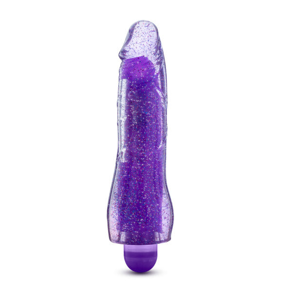 GLOW DICKS MOLLY GLITTER VIBRATOR PURPLE