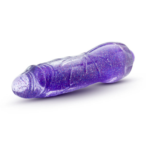 GLOW DICKS MOLLY GLITTER VIBRATOR PURPLE