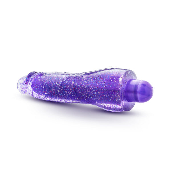 GLOW DICKS MOLLY GLITTER VIBRATOR PURPLE