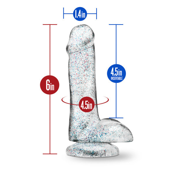 NATURALLY YOURS 6 GLITTER COCK SPARKLING CLEAR "