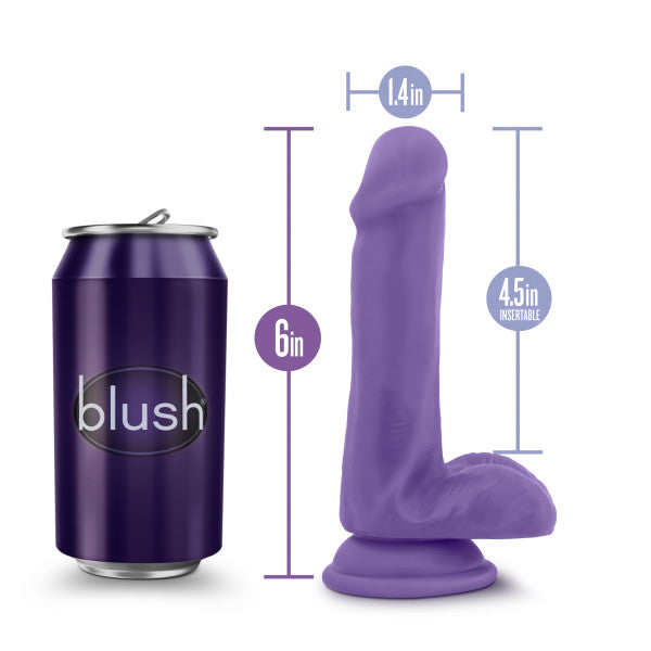 AU NATUREL BOLD DELIGHT 6 IN DILDO PURPLE