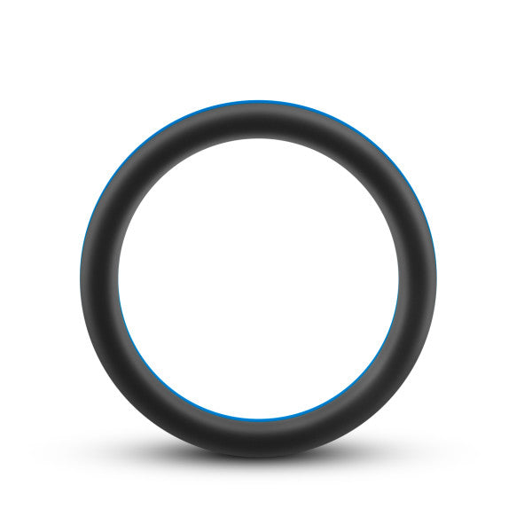 PERFORMANCE SILICONE GO PRO COCK RING BLACK/BLUE/BLACK