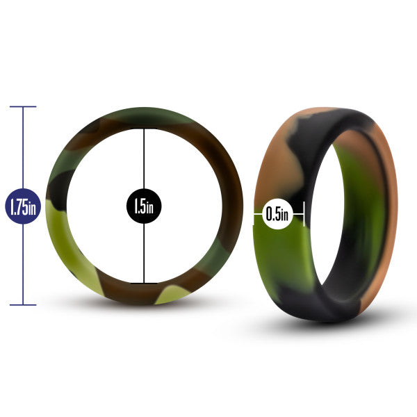 PERFORMANCE SILICONE CAMO COCK RING GREEN CAMOFLAUGE