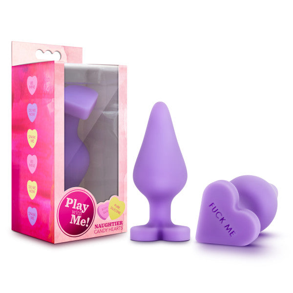 NAUGHTIER CANDY HEARTS FUCK ME PURPLE