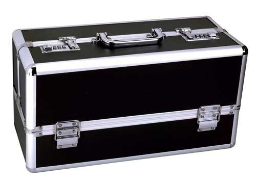 LOCKABLE VIBRATOR CASE BLACK LARGE