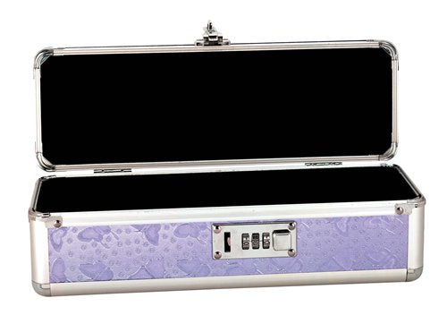 LOCKABLE VIBRATOR CASE PURPLE SMALL