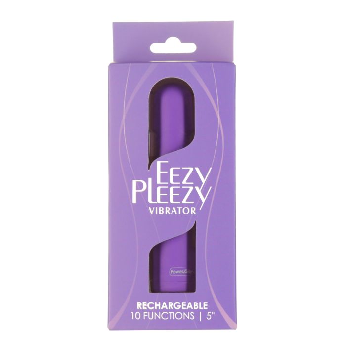 POWERBULLET EEZY PLEEZY 5 IN VIBE RECHARGEABLE PURPLE (Out Beg Dec)