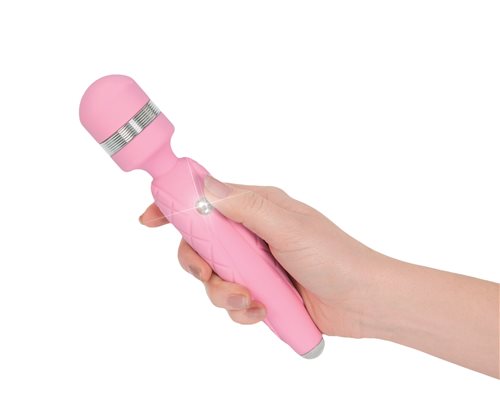 PILLOW TALK CHEEKY WAND W/SWAROVSKI CRYSTAL PINK