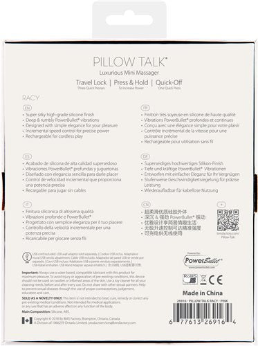 PILLOW TALK RACY VIBE W/ SWAROVSKI CRYSTAL PINK