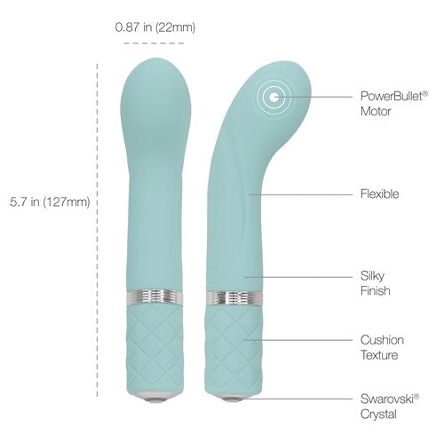 PILLOW TALK RACY VIBE W/ SWAROVSKI CRYSTAL TEAL
