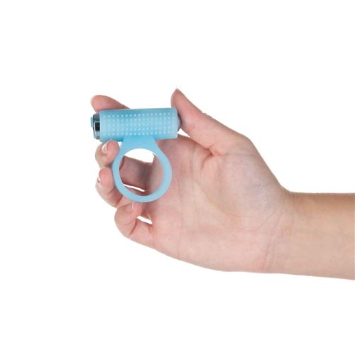 POWER BULLET COSMIC COCK RING W/ BULLET GLOW IN THE DARK