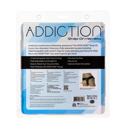 ADDICTION STRAP ON HARNESS BLACK