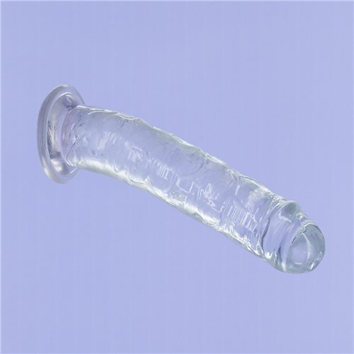 ADDICTION CRYSTAL 9 VERTICAL DONG CLEAR TPE W/ BULLET "