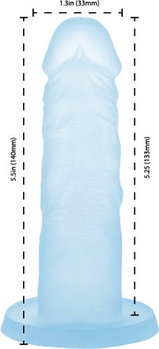 ADDICTION COCKTAILS 5.5 SILICONE DONG BLUE LAGOON "