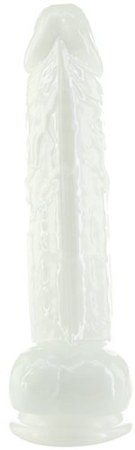 ADDICTION PEARL 8.5 DONG PEARL WHITE TPE W/ BULLET "