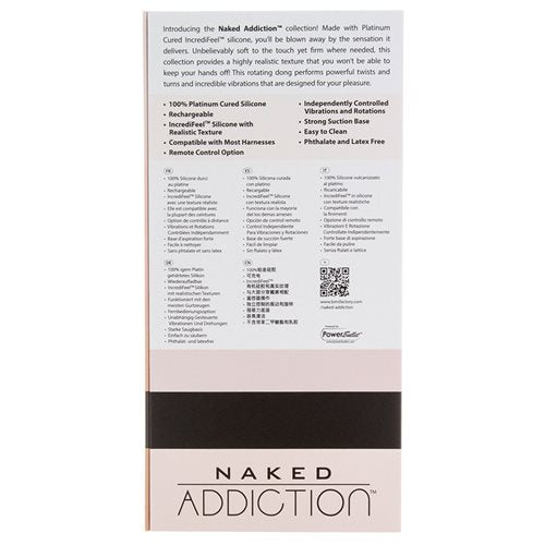 NAKED ADDICTION 7IN ROTATING & VIBRATING DONG