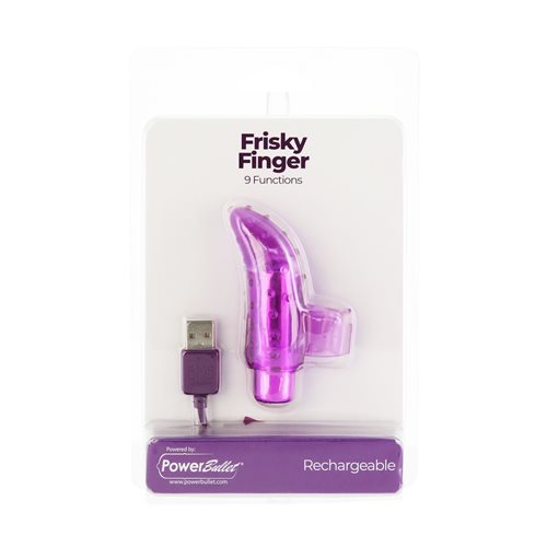 RECHARGEABLE FRISKY FINGER MASSAGER PURPLE