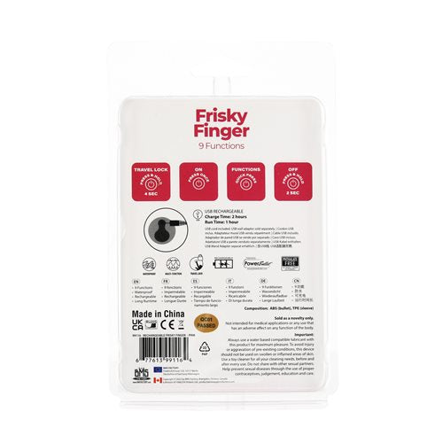 RECHARGEABLE FRISKY FINGER MASSAGER PINK