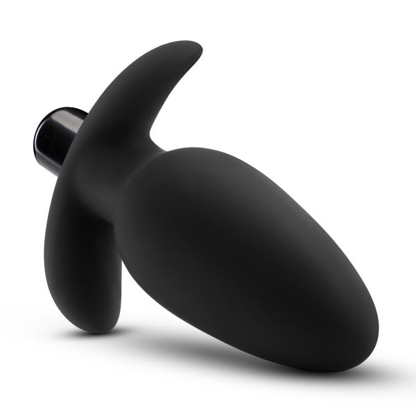 ANAL ADVENTURES PLATINUM SILICONE SADDLE PLUG BLACK