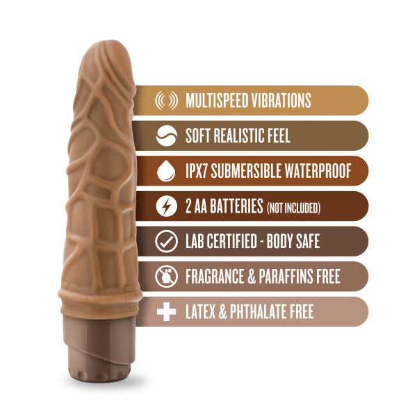 DR SKIN COCK VIBE #3 7.25 MOCHA "