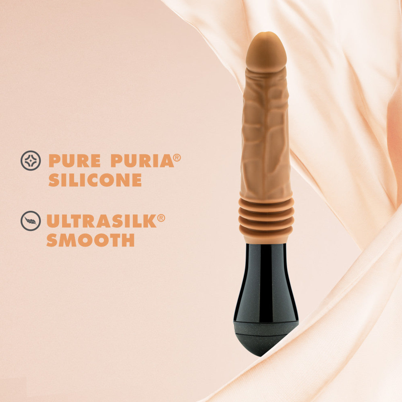 DR SKIN DR. ARTHUR THRUSTING GYRATING VIBRATING DILDO TAN