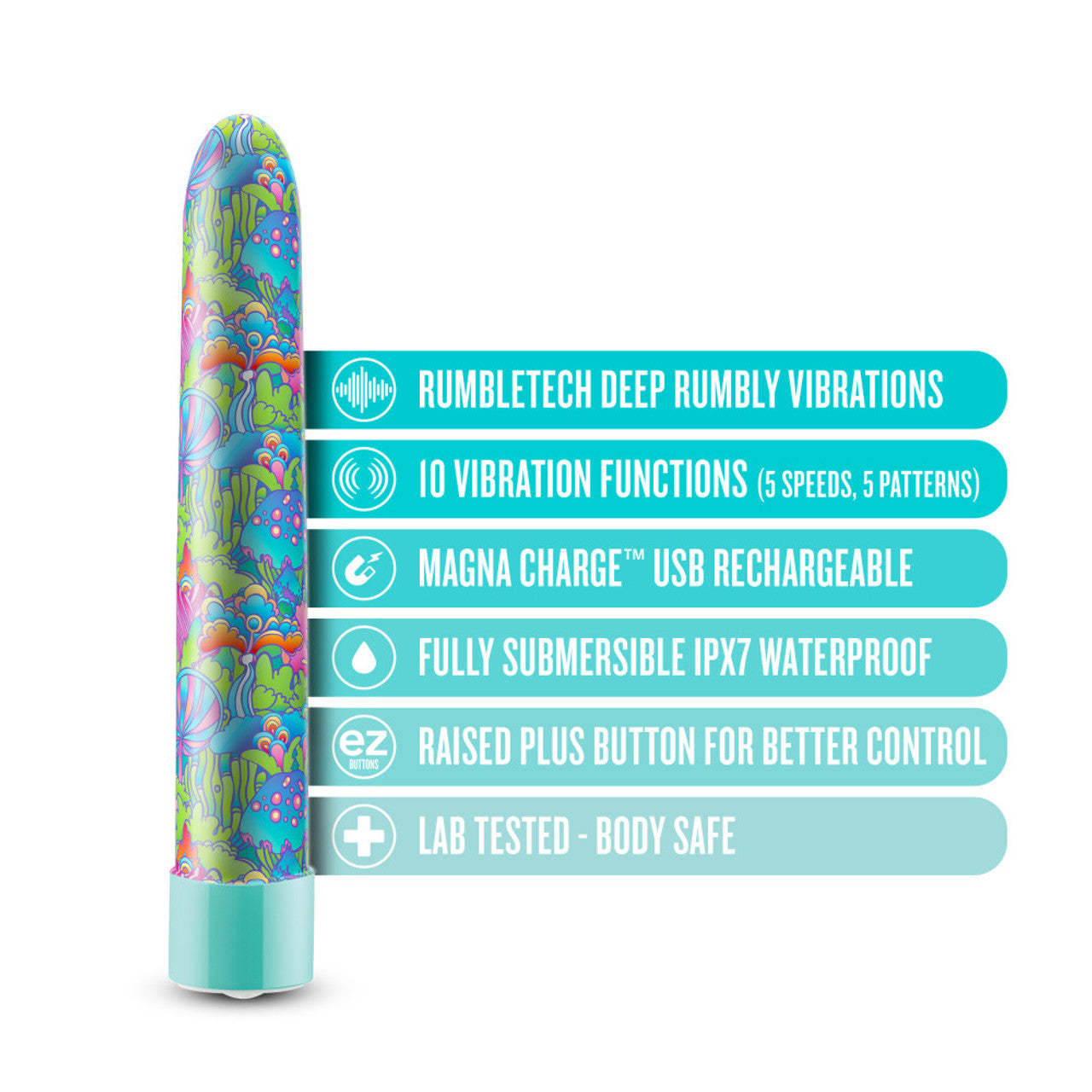 LIMITED ADDICTION UTOPIA 7 IN RECHARGEABLE VIBE AQUA