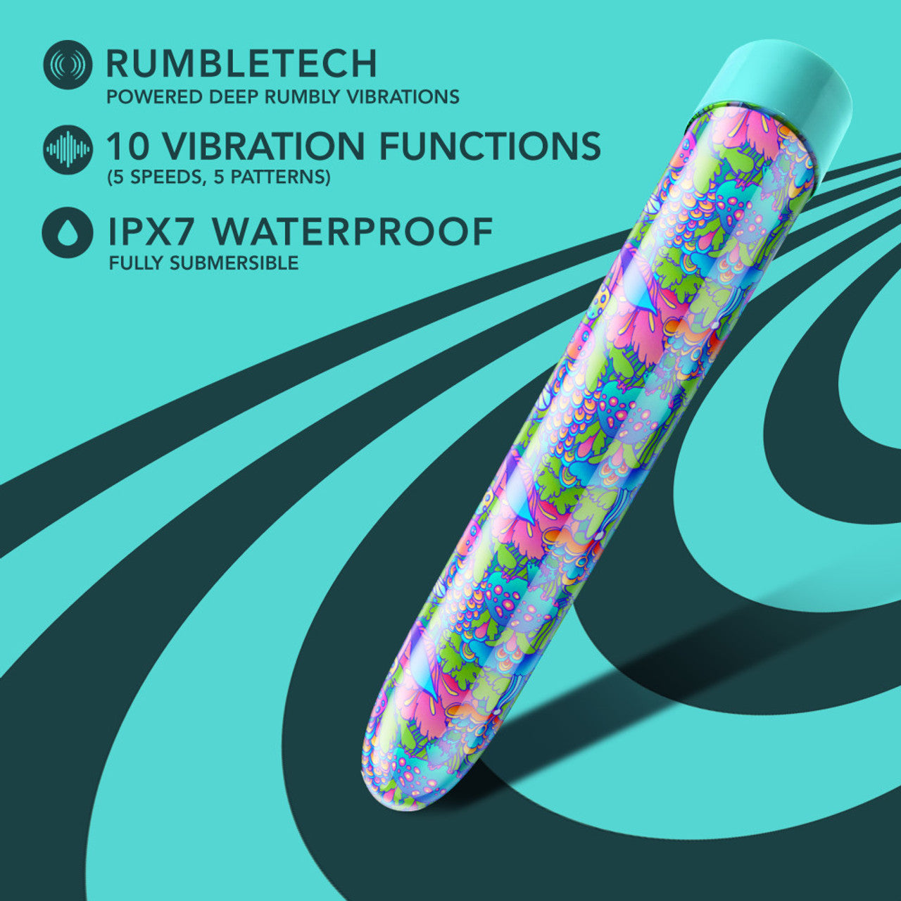 LIMITED ADDICTION UTOPIA 7 IN RECHARGEABLE VIBE AQUA