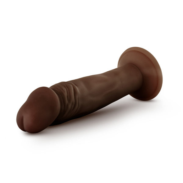 DR SKIN PLUS 6IN POSEABLE DILDO CHOCOLATE