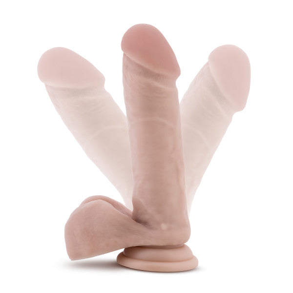 DR. SKIN DR. WILLIAM 8IN DILDO W/ BALLS BEIGE