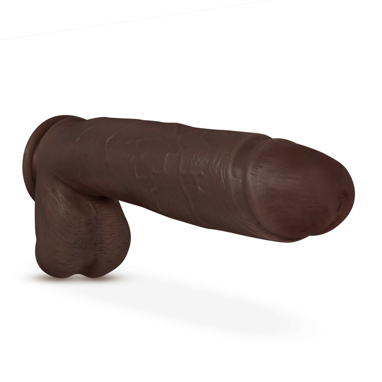 AU NATUREL HUGE 10IN DILDO CHOCOLATE